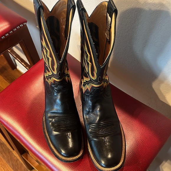 ROD PATRICK Black Double-stitch boots - Picture 2 of 6